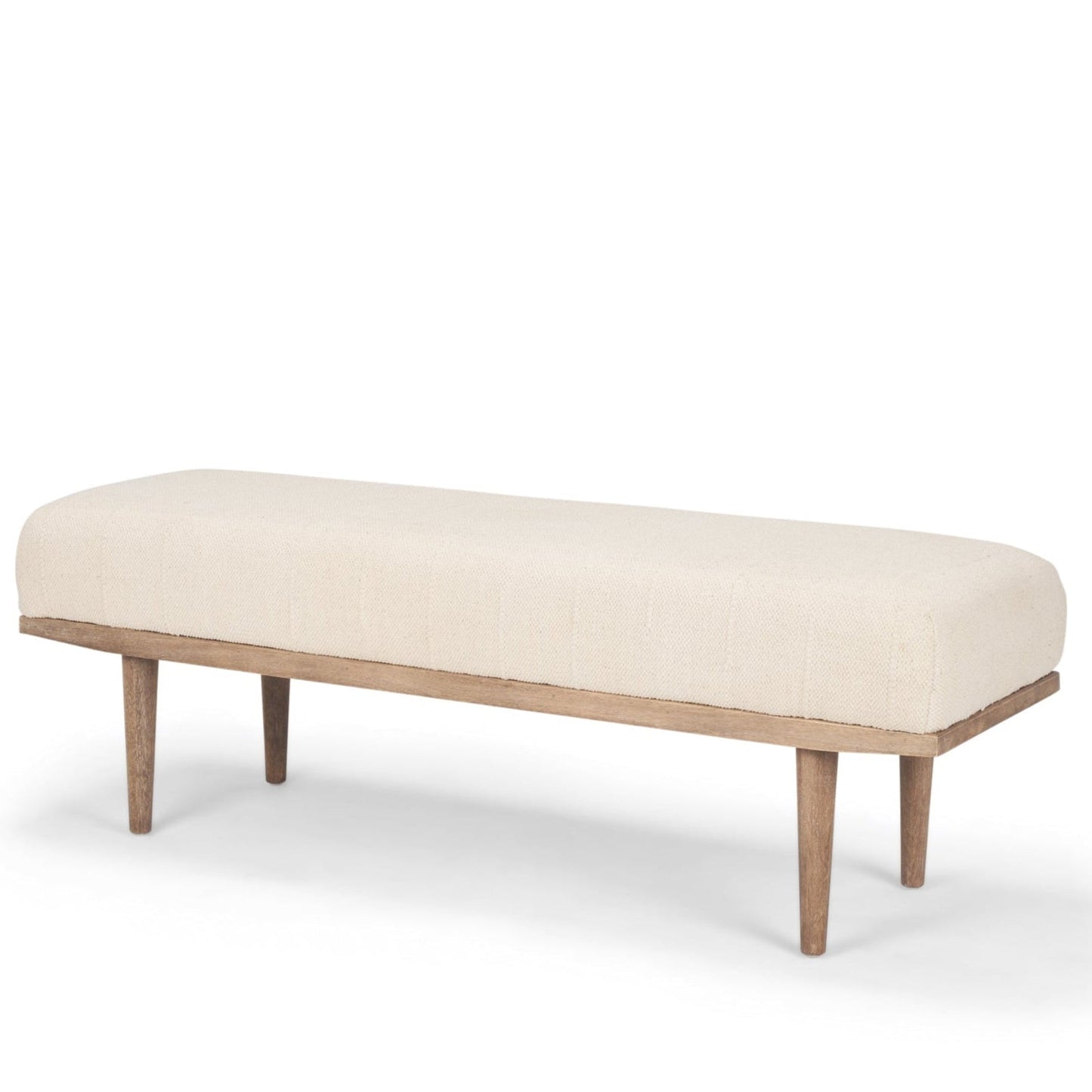 Shae Fabric Backless Bedroom Bench