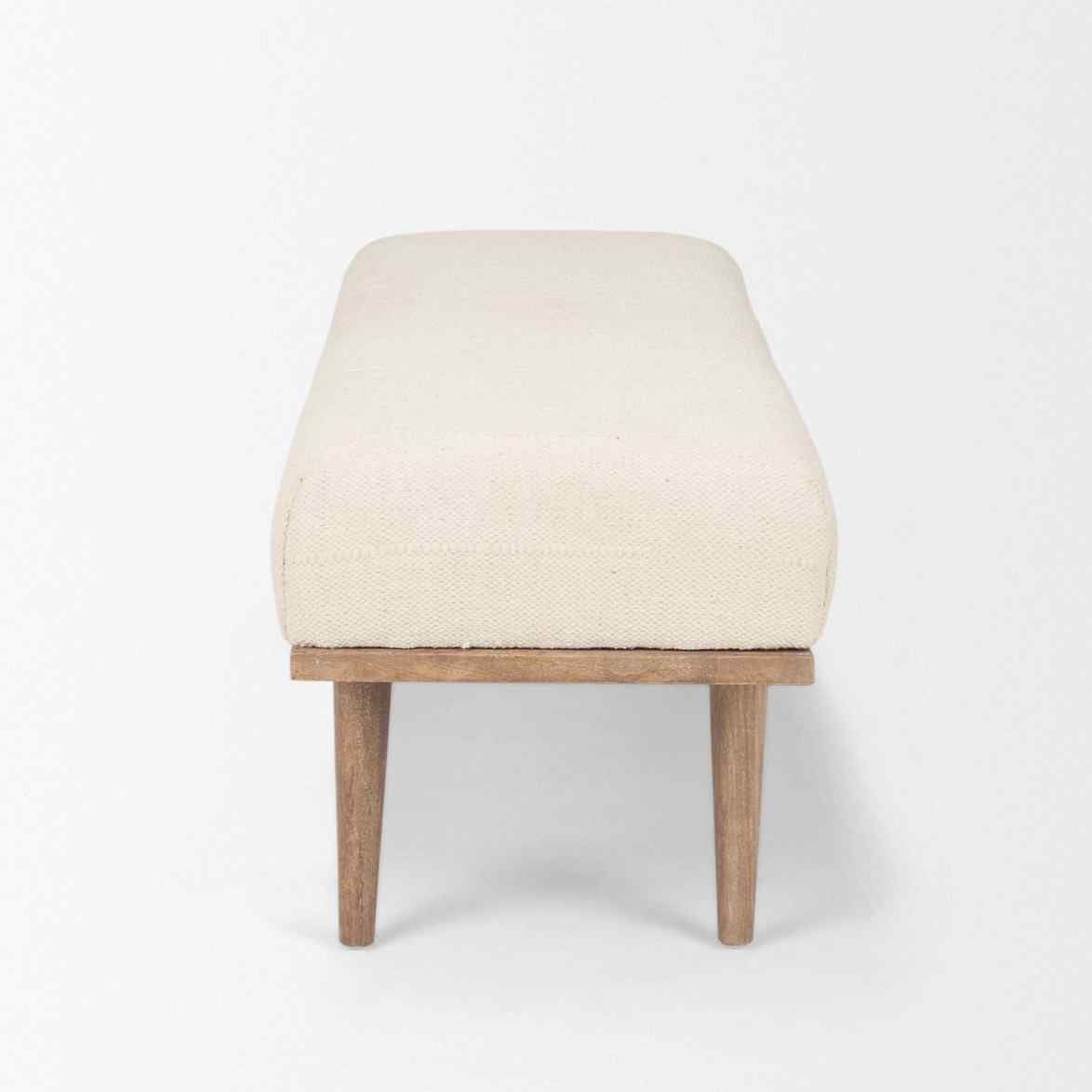 Shae Fabric Backless Bedroom Bench