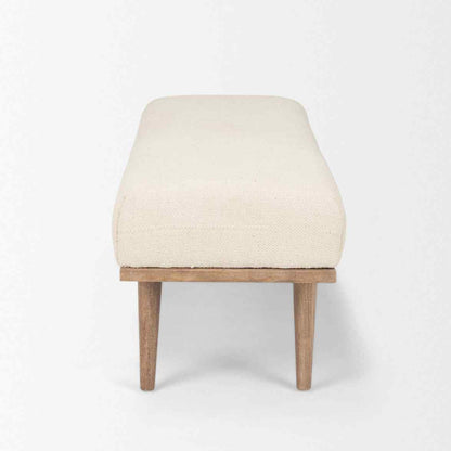Shae Fabric Backless Bedroom Bench