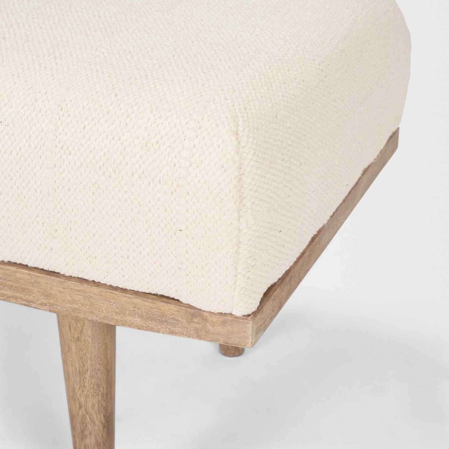 Shae Fabric Backless Bedroom Bench