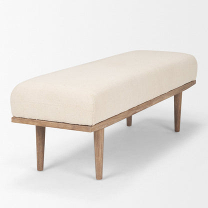Shae Fabric Backless Bedroom Bench