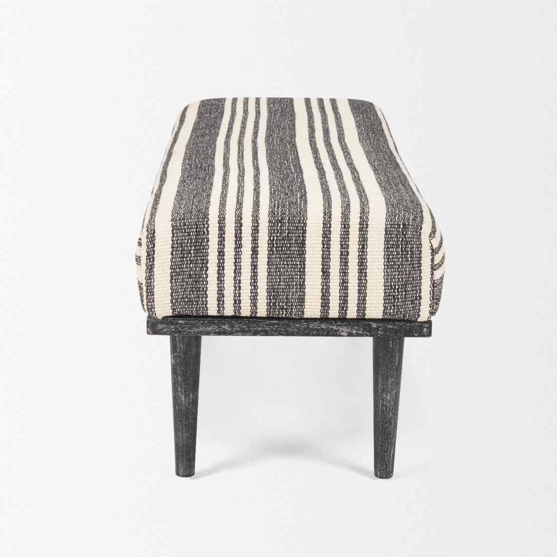 Shae Fabric Backless Bedroom Bench