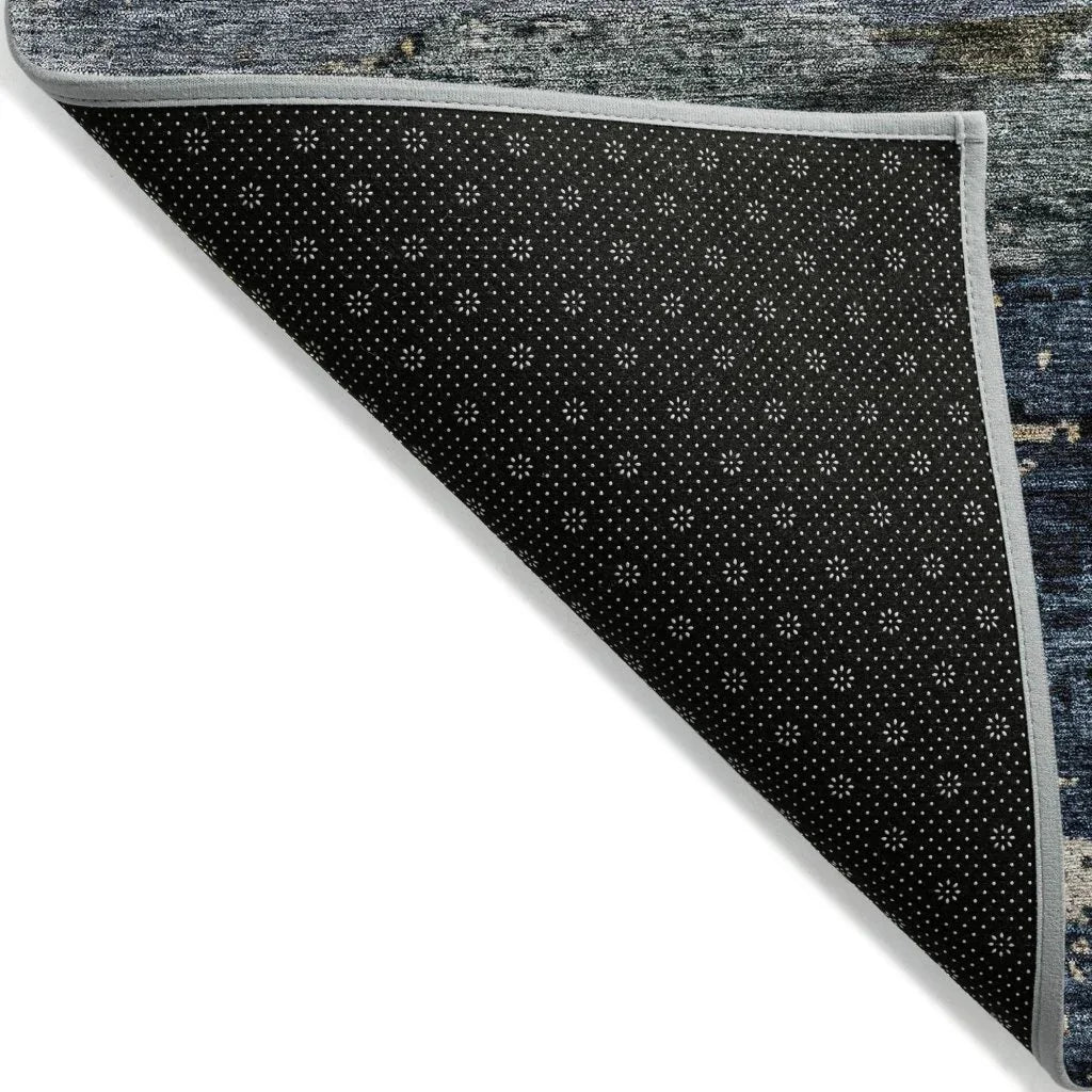 Shafira Blue Washable Indoor - Outdoor Rug - LOOMLAN - LOOMLAN Rugs - Outdoor Rugs