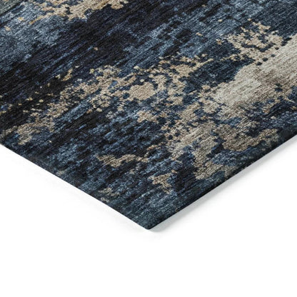 Shafira Blue Washable Indoor - Outdoor Rug - LOOMLAN - LOOMLAN Rugs - Outdoor Rugs