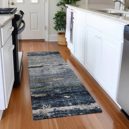 Shafira Blue Washable Indoor - Outdoor Rug - LOOMLAN - LOOMLAN Rugs - Outdoor Rugs