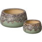 Shallow Ceramic Round Planter - LOOMLAN - Emissary - Planters