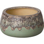 Shallow Ceramic Round Planter - LOOMLAN - Emissary - Planters