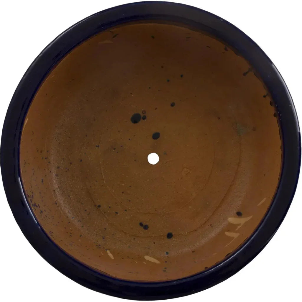 Shallow Round Ceramic Lip Planter - LOOMLAN - Emissary - Planters