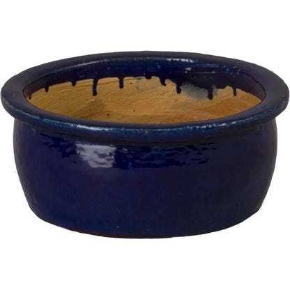 Shallow Round Ceramic Lip Planter - LOOMLAN - Emissary - Planters