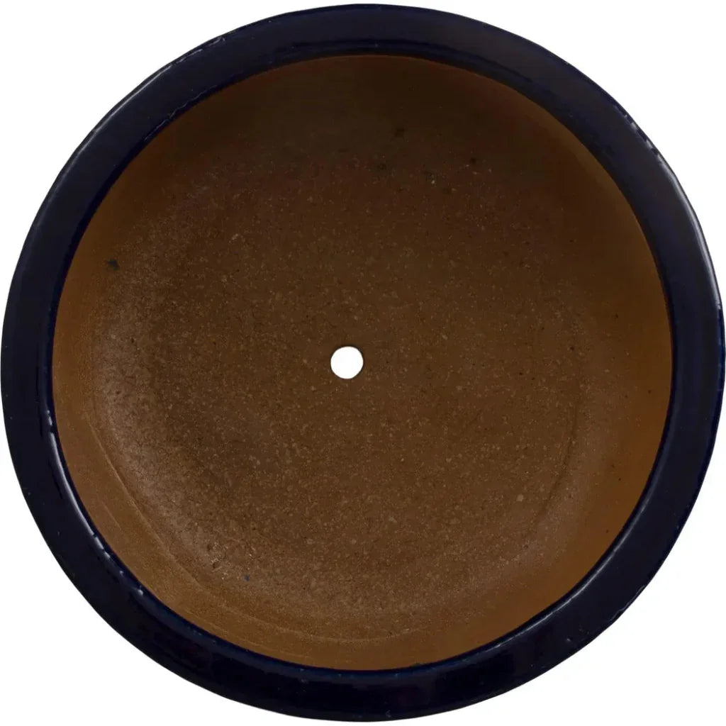 Shallow Round Ceramic Lip Planter - LOOMLAN - Emissary - Planters