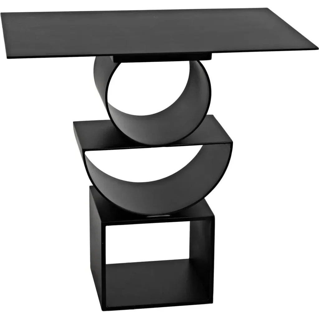 Shape Side Table, Black Steel - LOOMLAN - Noir - Side Tables