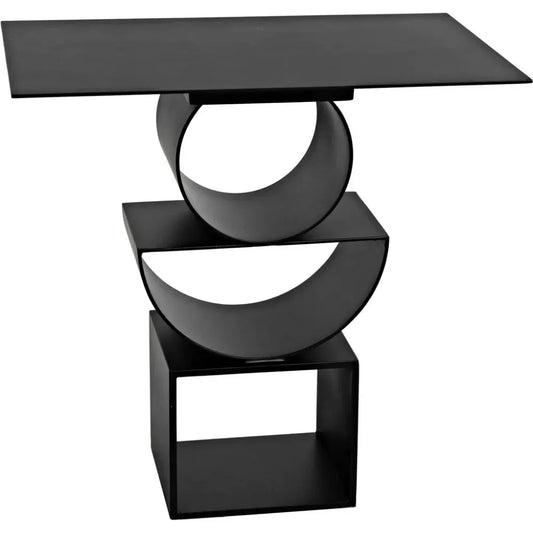 Shape Side Table, Black Steel - LOOMLAN - Noir - Side Tables