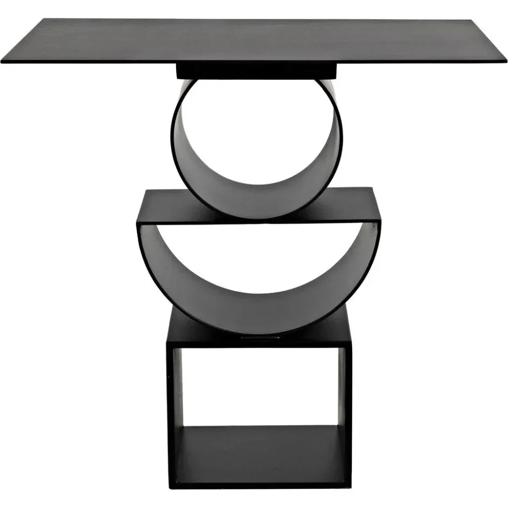 Shape Side Table, Black Steel - LOOMLAN - Noir - Side Tables