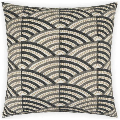 Shapely Grey Throw Pillow With Insert - LOOMLAN - D.V. Kap - Throw Pillows