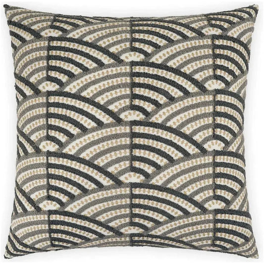 Shapely Grey Throw Pillow With Insert - LOOMLAN - D.V. Kap - Throw Pillows