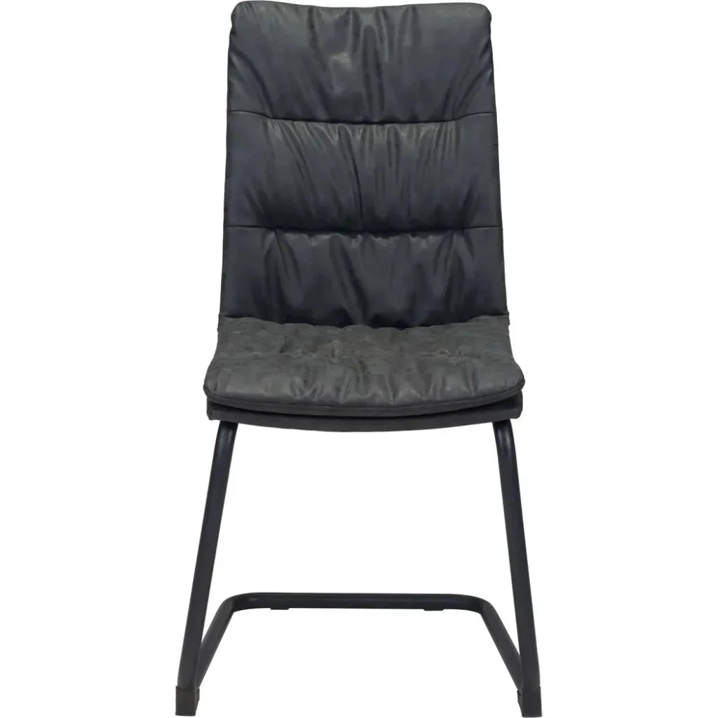 Sharon Leather Dining Chair 2PC - LOOMLAN - Zuo Modern - Dining Chairs