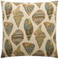 She Shells Brown Throw Pillow With Insert - LOOMLAN - Throw Pillows
