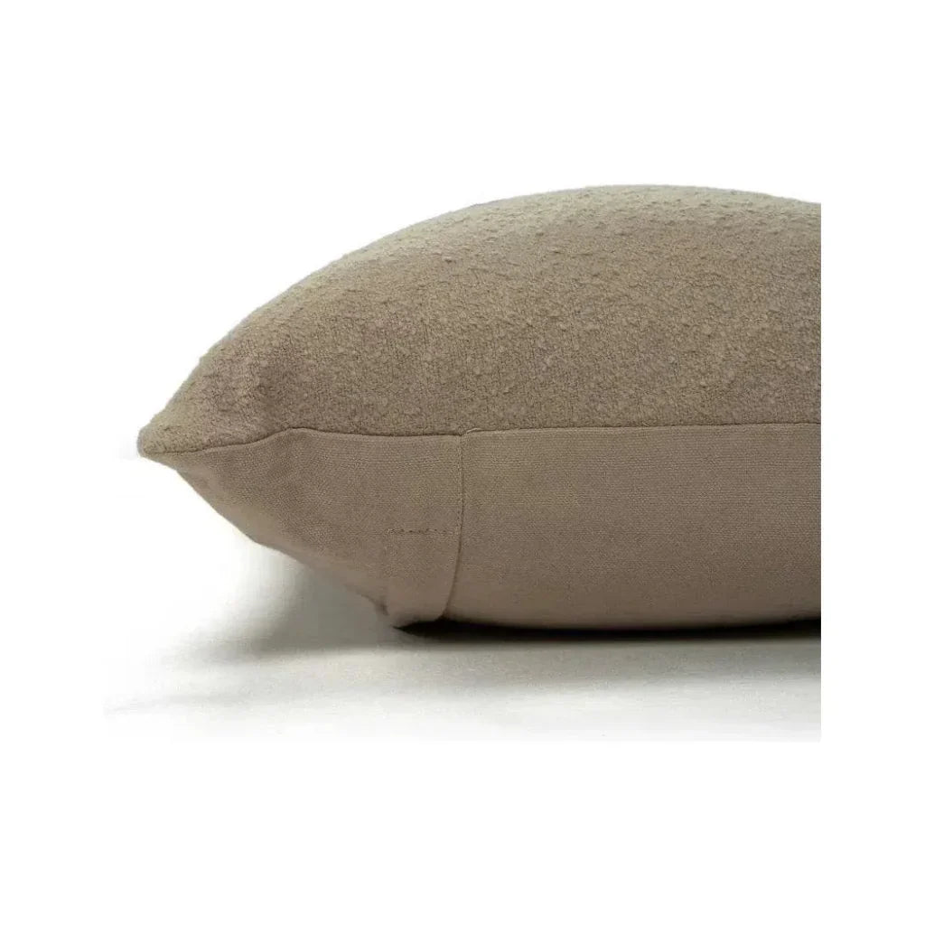 Shea Stripe Ivory Lumbar Pillow With Insert - LOOMLAN - LOOMLAN - Throw Pillows