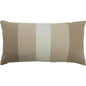 Shea Stripe Ivory Lumbar Pillow With Insert - LOOMLAN - LOOMLAN - Throw Pillows