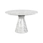 Shelburne Dining Table Marble Look White 47" Outdoor-Outdoor Dining Tables-SUNPAN-LOOMLAN