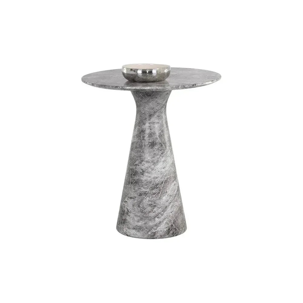 Shelburne Grey Marble Look Outdoor Counter Table-Outdoor Counter Tables-SUNPAN-LOOMLAN