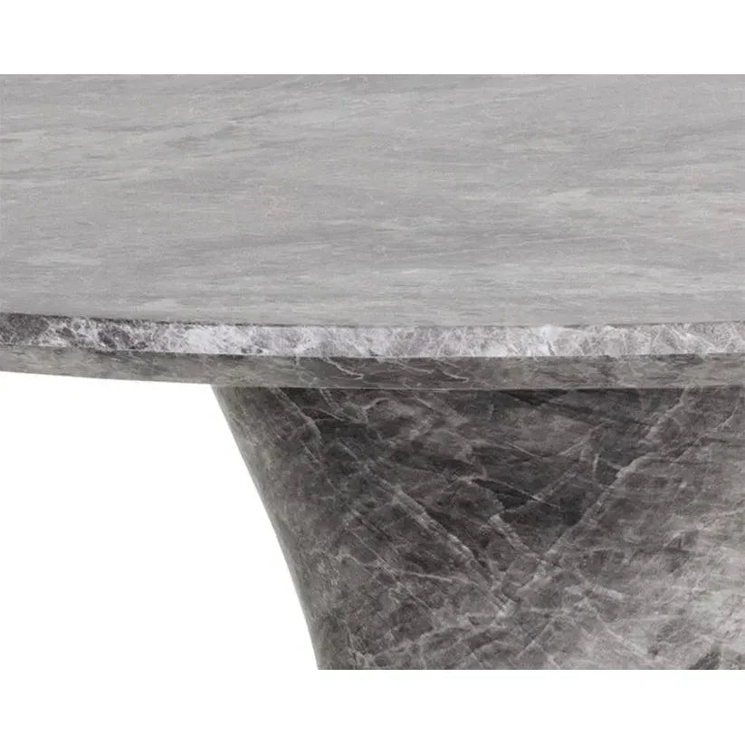 Shelburne Grey Marble Look Outdoor Counter Table-Outdoor Counter Tables-SUNPAN-LOOMLAN