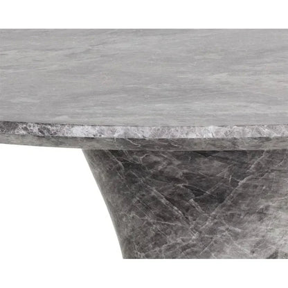 Shelburne Grey Marble Look Outdoor Counter Table-Outdoor Counter Tables-SUNPAN-LOOMLAN