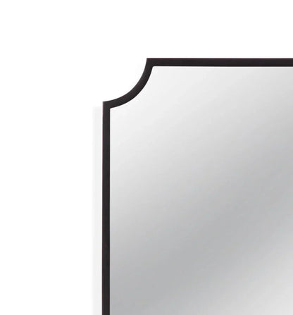 Sheldon Black Frame Design Wall Mirror - LOOMLAN - Bassett Mirror - Wall Mirrors