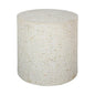 Shell Marvelous White Round End Table - LOOMLAN - Side Tables
