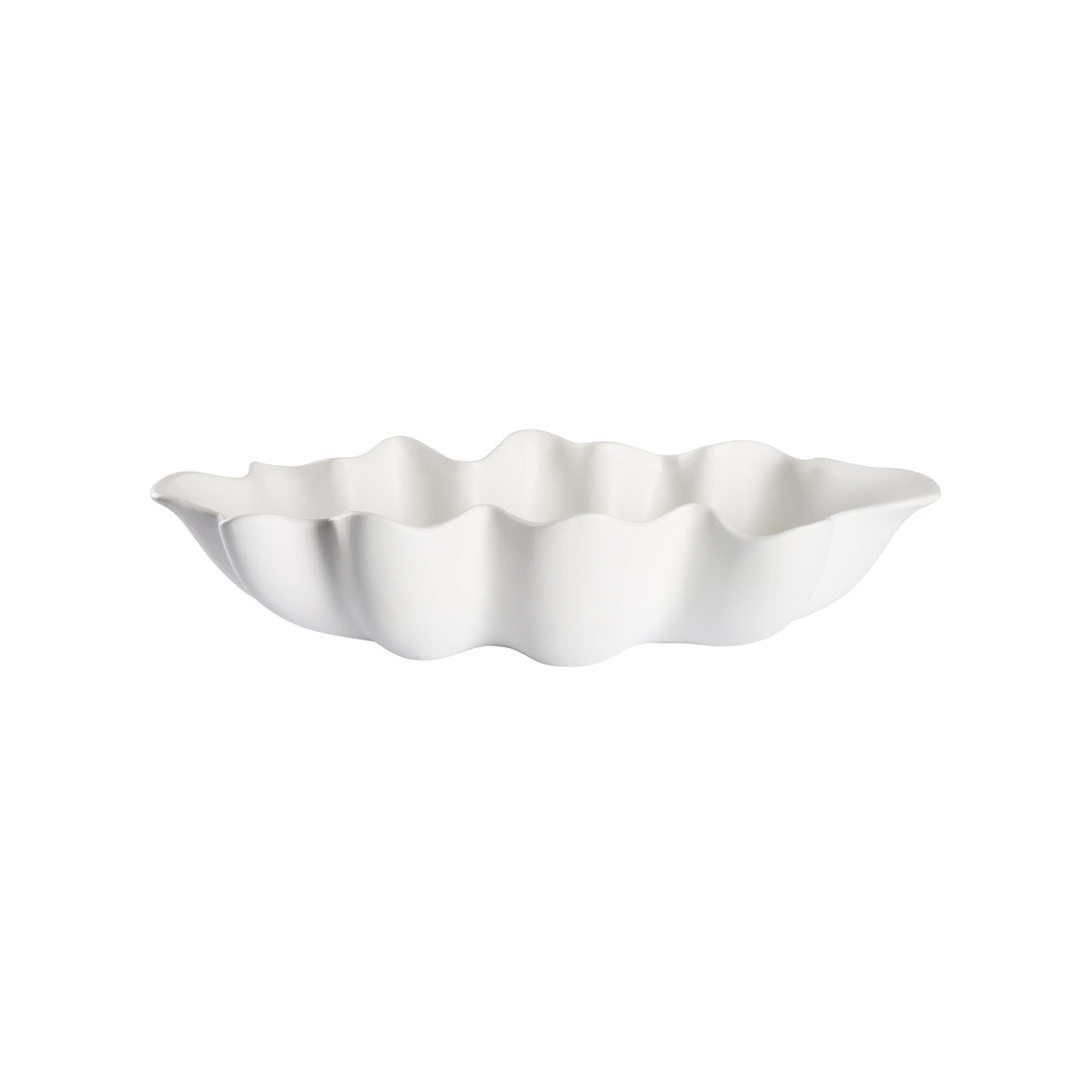 Shell White Ceramic Bowl