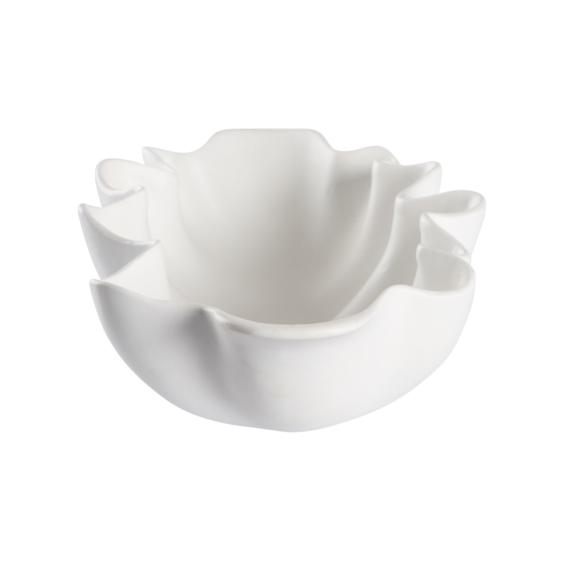 Shell White Ceramic Bowl