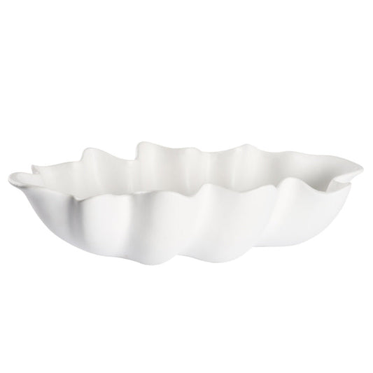 Shell White Ceramic Bowl