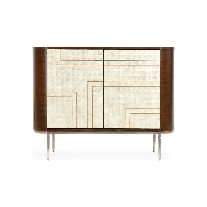 Shelldon Modern Design Wood Bar Cabinet-Home Bar Cabinets-Wildwood-LOOMLAN