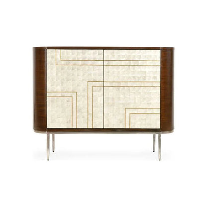 Shelldon Modern Design Wood Bar Cabinet-Home Bar Cabinets-Wildwood-LOOMLAN