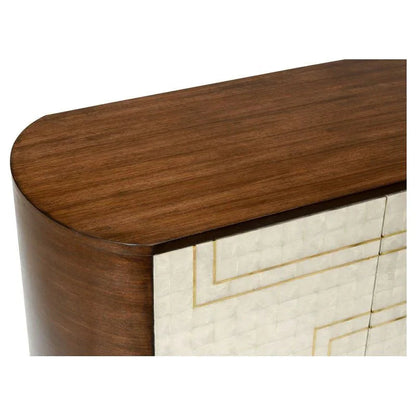 Shelldon Modern Design Wood Bar Cabinet-Home Bar Cabinets-Wildwood-LOOMLAN