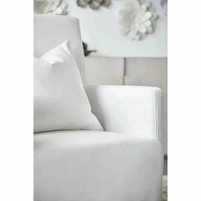 Shelter Slipcover Arm Chair LiveSmart White Birch Wood - LOOMLAN - Essentials For Living - Dining Chairs