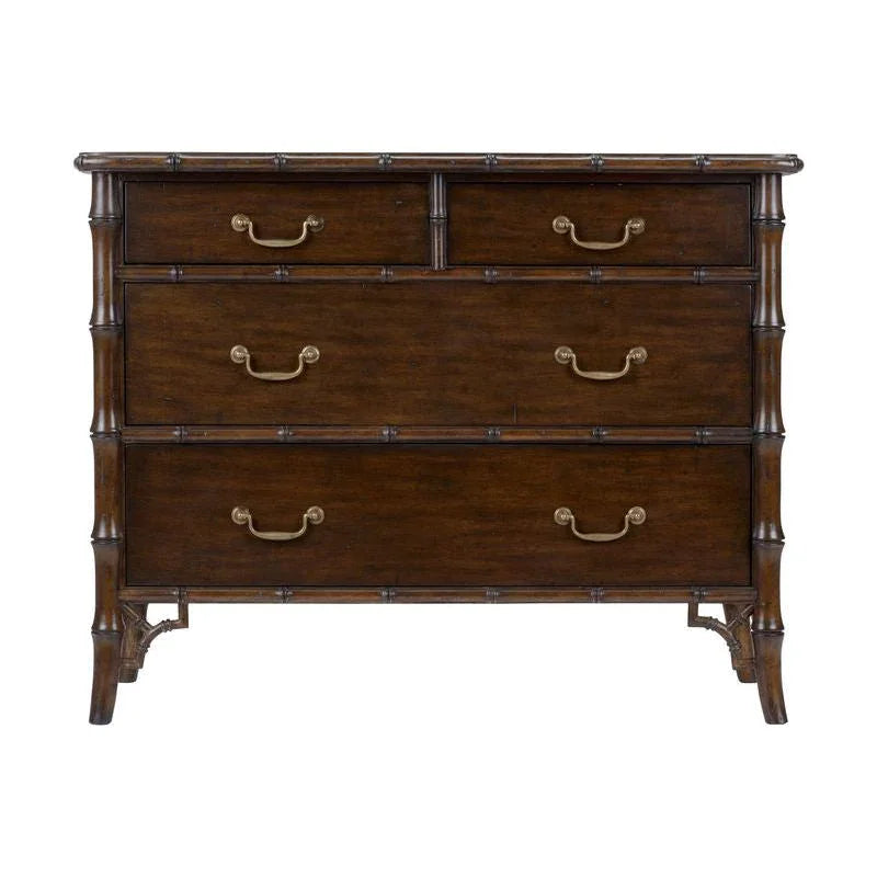 Sheraton Four Drawer Bamboo Chest - LOOMLAN - Chelsea House - Chests