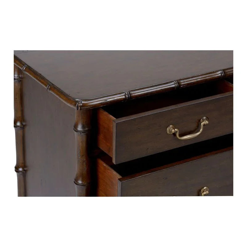 Sheraton Four Drawer Bamboo Chest - LOOMLAN - Chelsea House - Chests