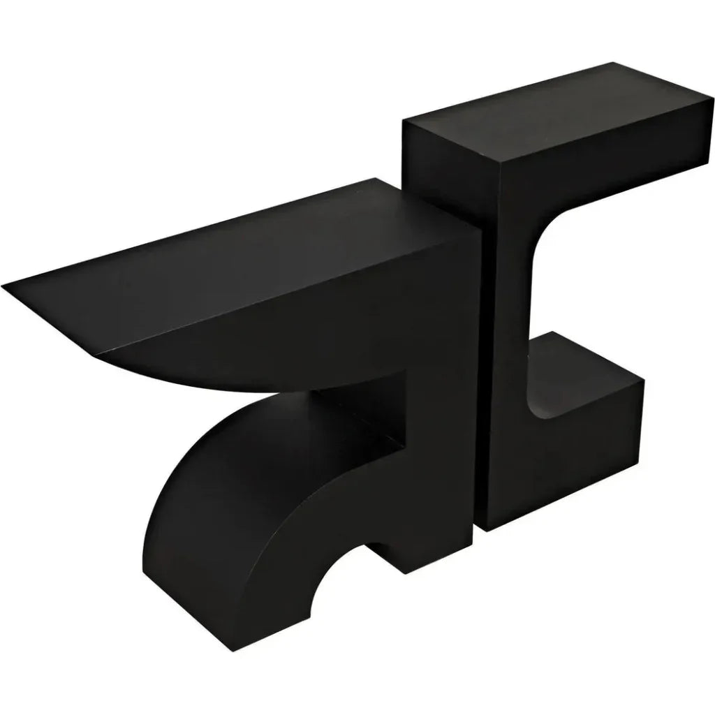 Shiba Black Steel Rectangle Console Table - LOOMLAN - Noir - Console Tables