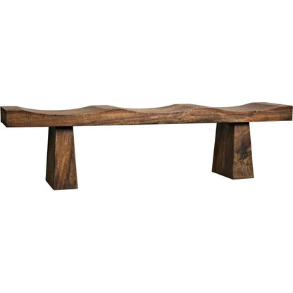 Shibumi Scooped Wooden Dining Bench