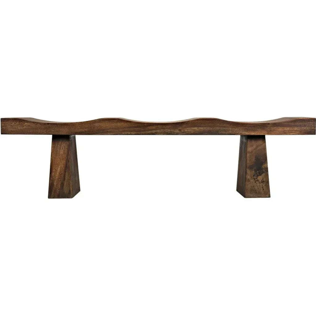 Shibumi Scooped Wooden Dining Bench
