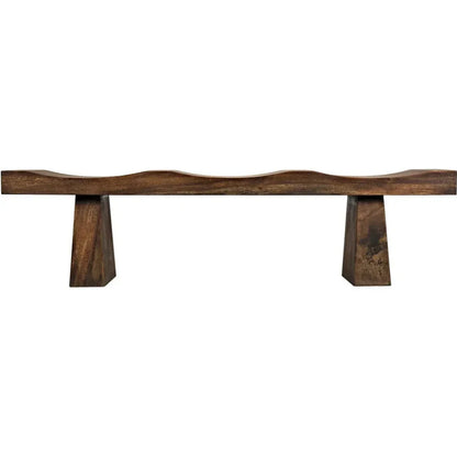 Shibumi Scooped Wooden Dining Bench