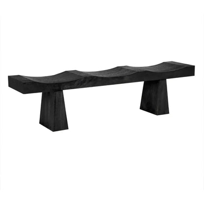Shibumi Scooped Wooden Dining Bench
