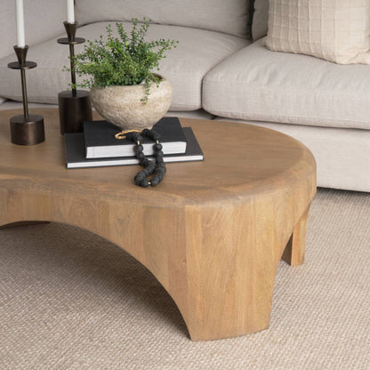 Shima Arched Legs Oval Coffee Table