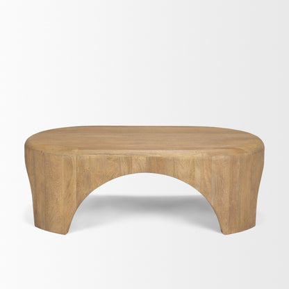 Shima Arched Legs Oval Coffee Table