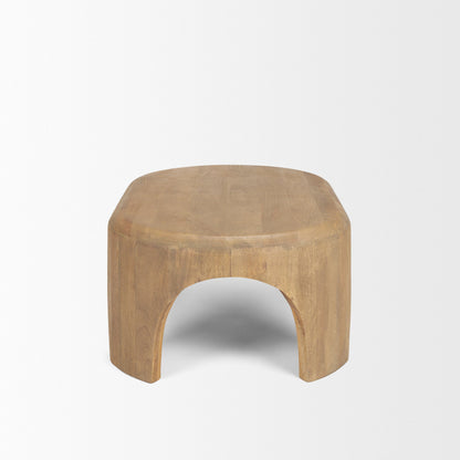 Shima Arched Legs Oval Coffee Table