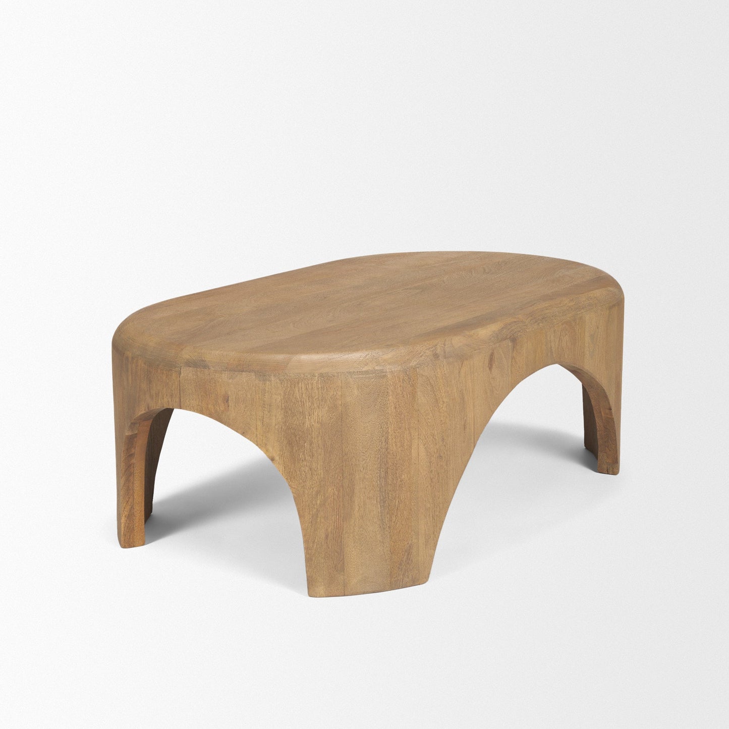 Shima Arched Legs Oval Coffee Table