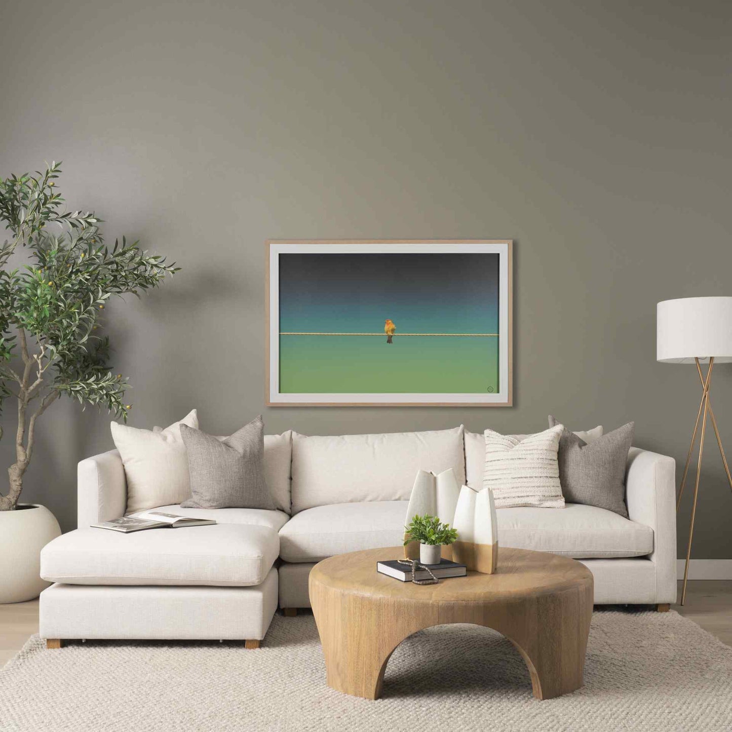 Shima Arched Legs Round Coffee Table