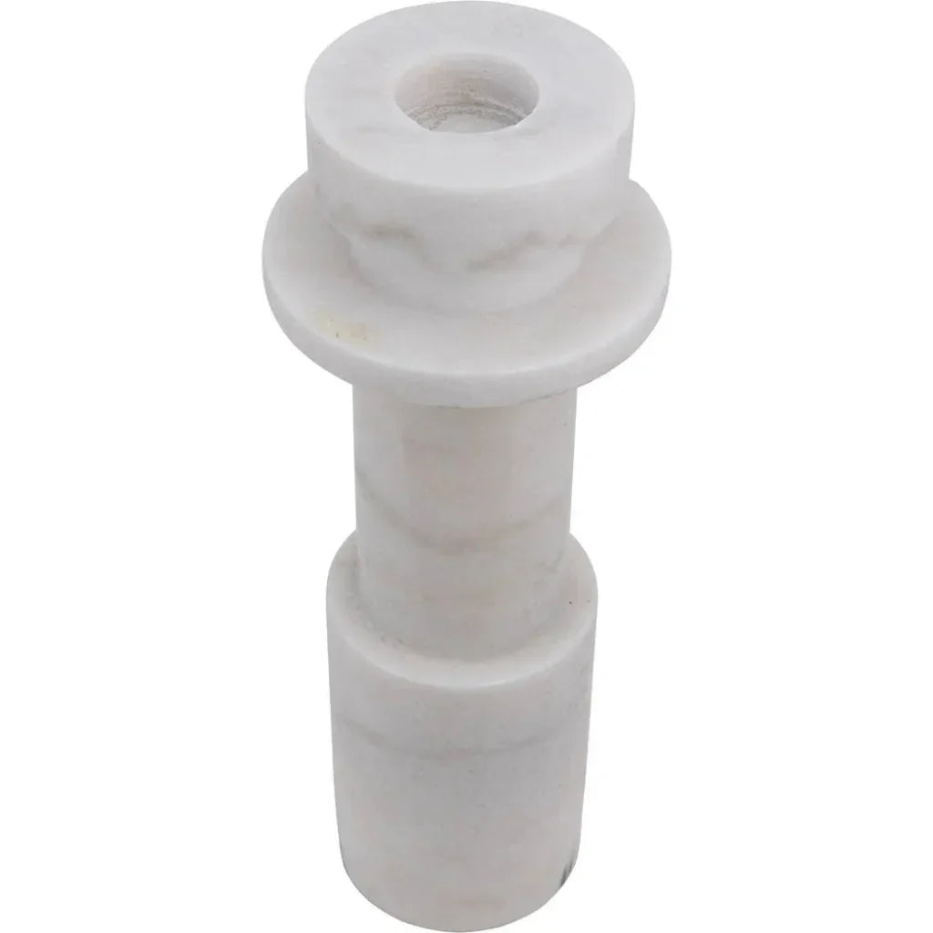 Shine Marble White Candle Holder - LOOMLAN - Noir - Candle Holders