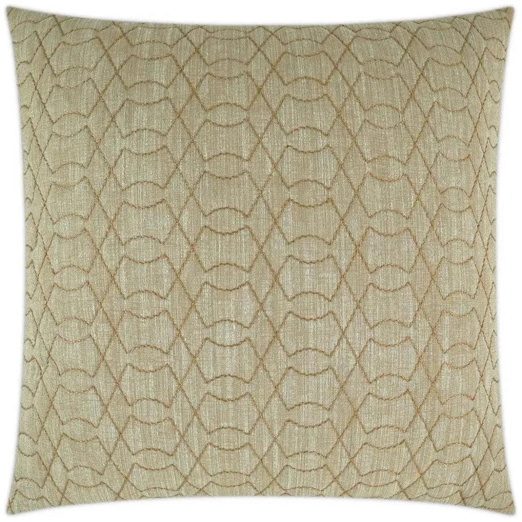 Shipka Brass Brown Throw Pillow With Insert - LOOMLAN - D.V. Kap - Throw Pillows